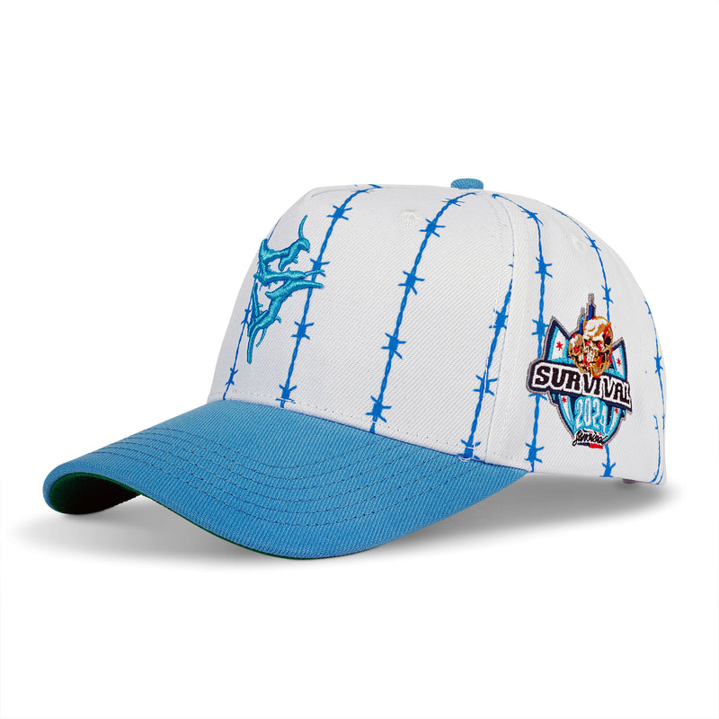 S Logo barbwire stripes “Baby blue”