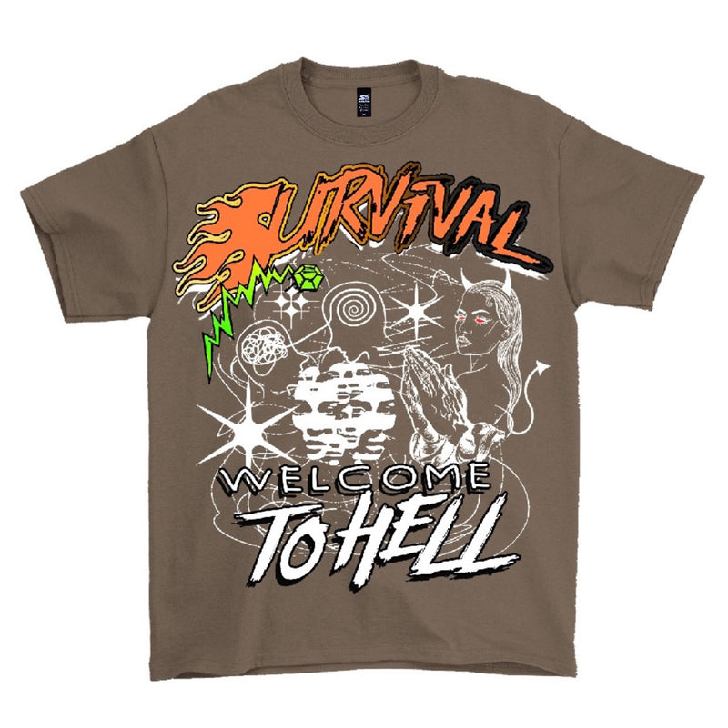 Welcome to hell Tee (Brown)