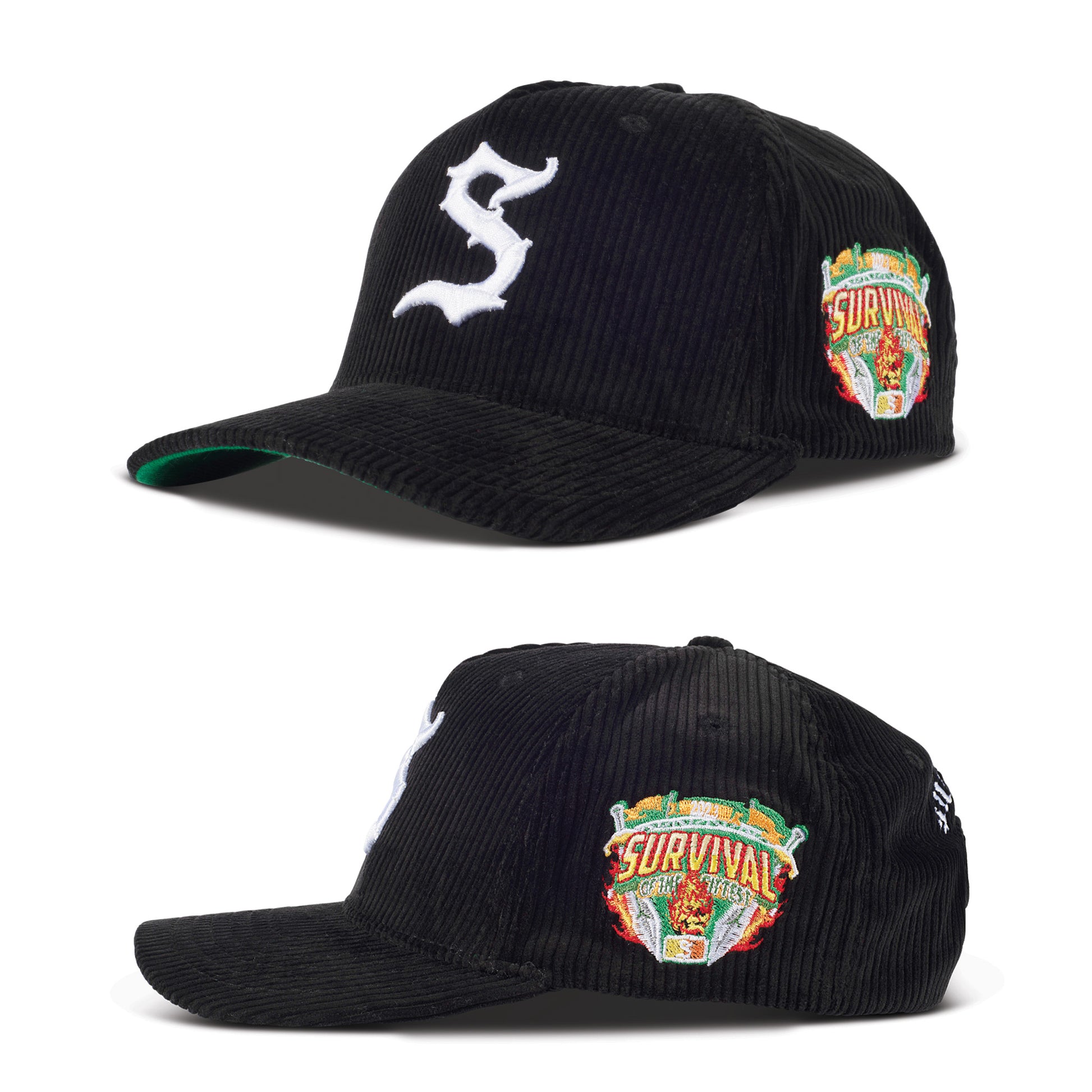 S Logo Corduroy (Black)