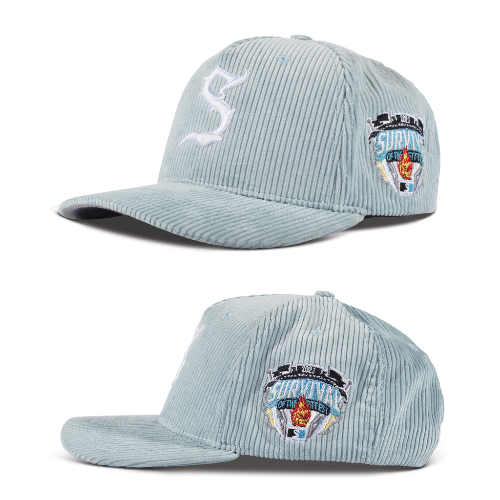 S Logo Corduroy (ice Blue)