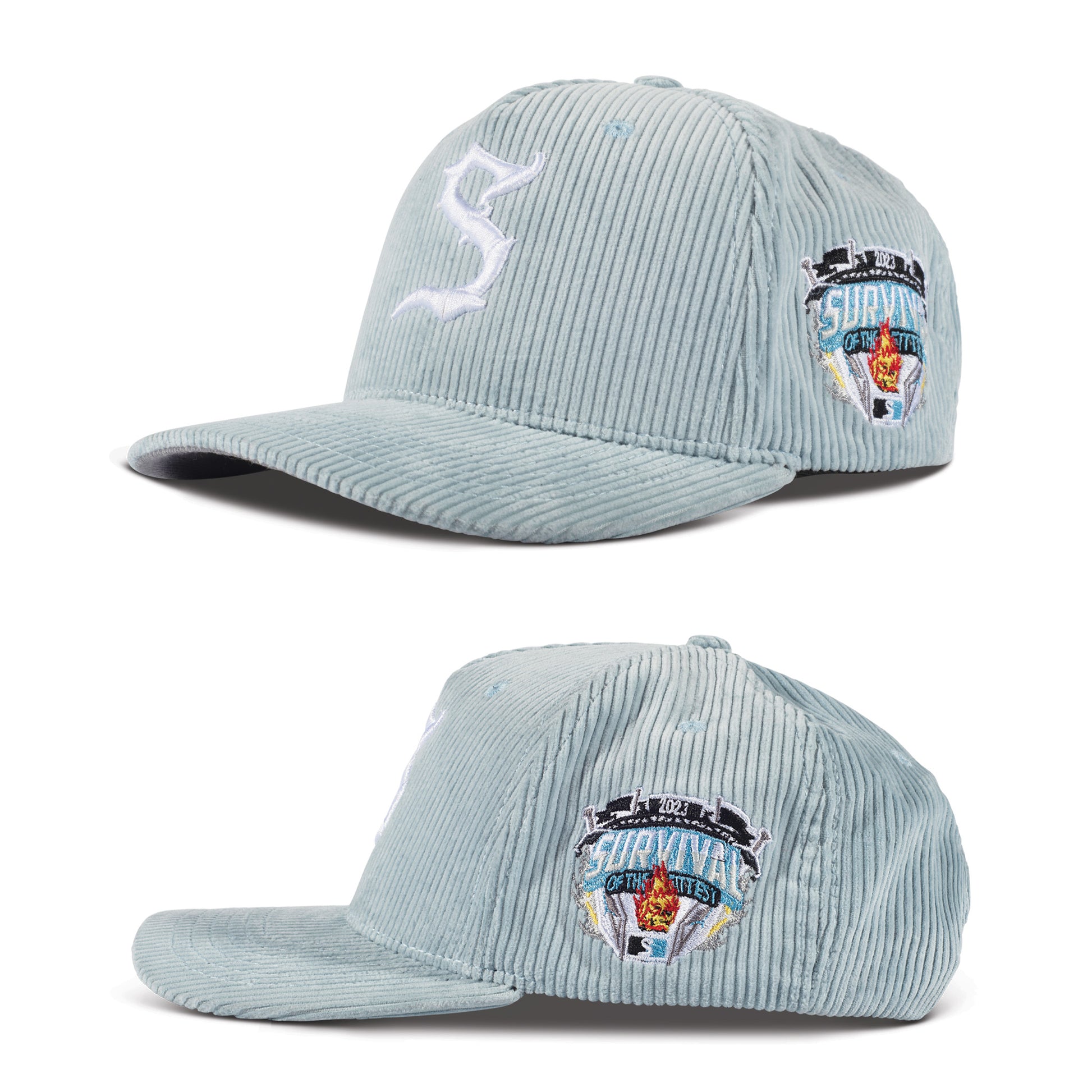 S Logo Corduroy (ice Blue)
