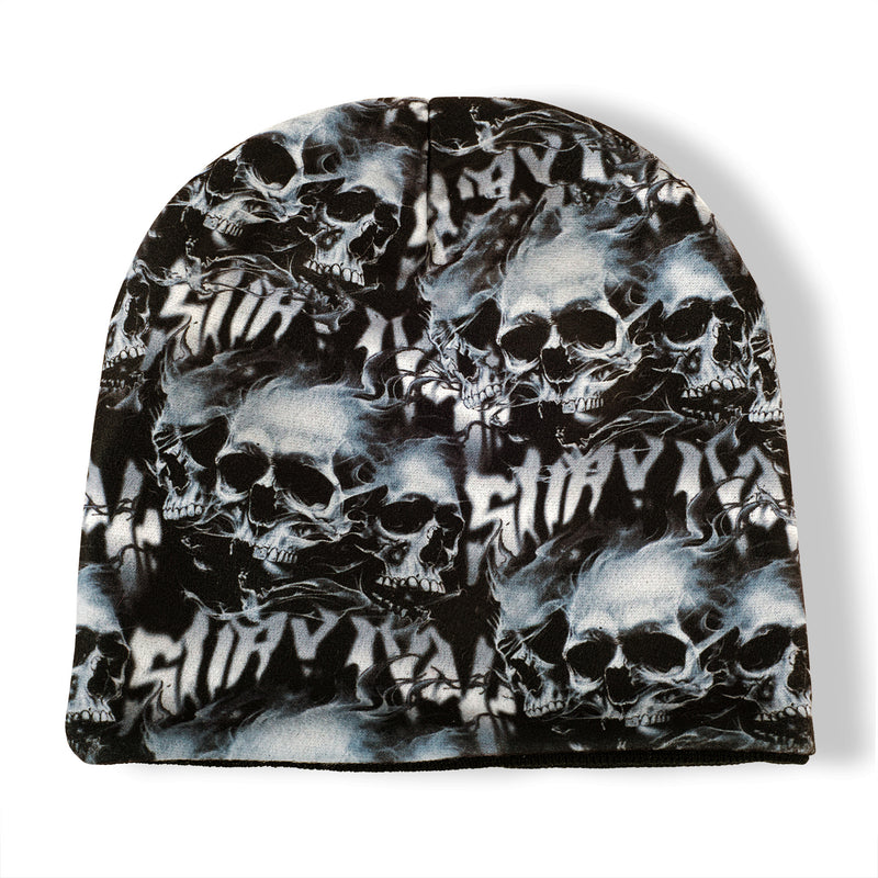 Survival Skulls all over print beanie “black”