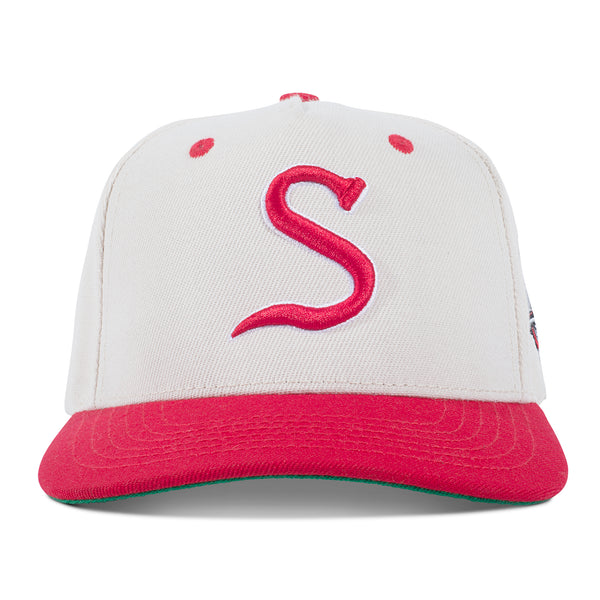 S logo two tone (red/cream)